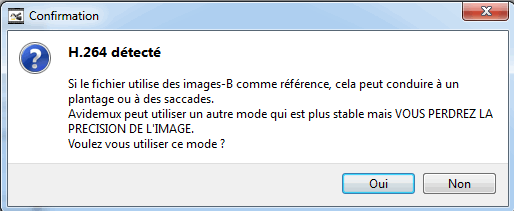 Message d'alerte